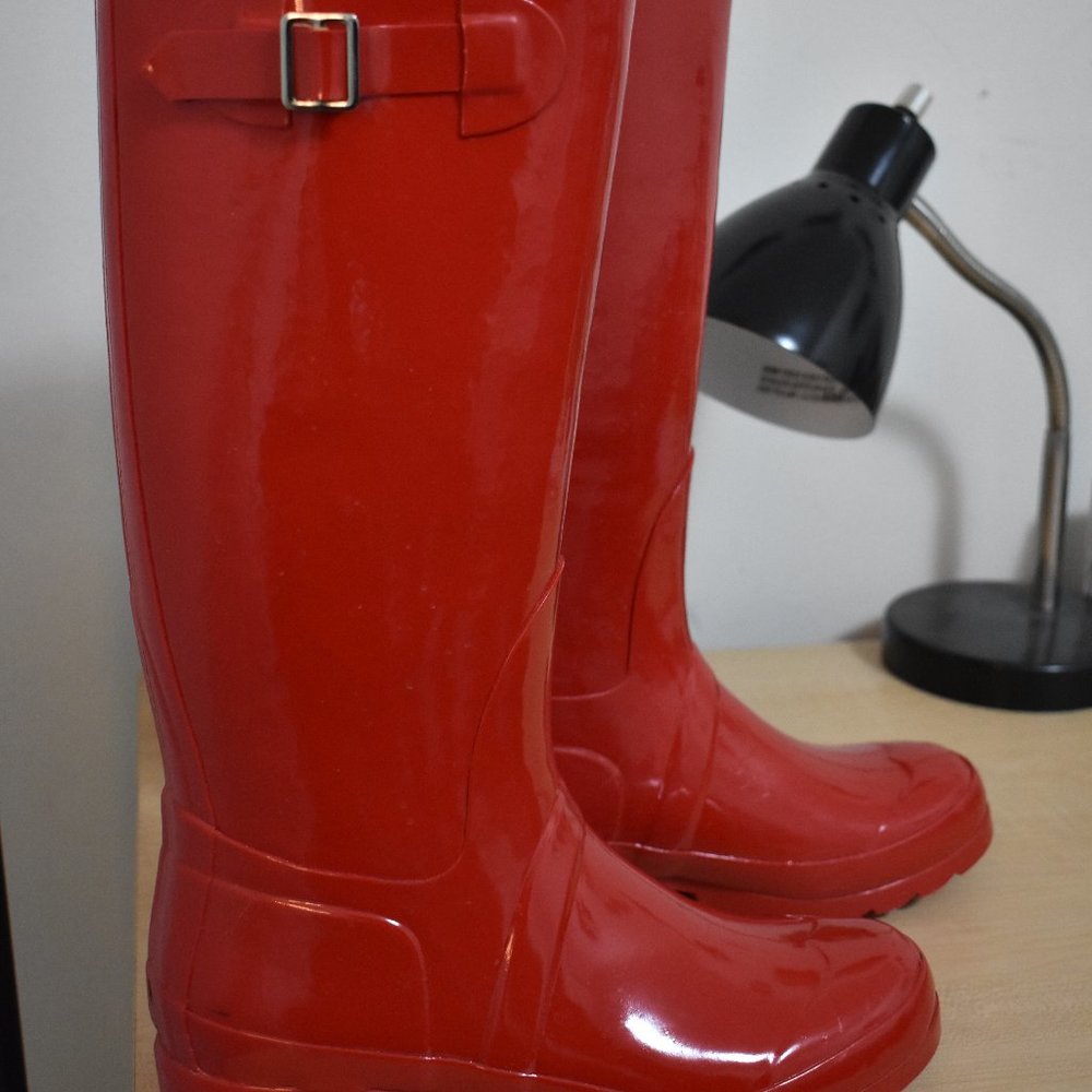 Red Rain Boots